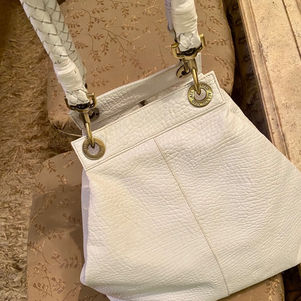 “All You Need” Large HOBO white Handbag